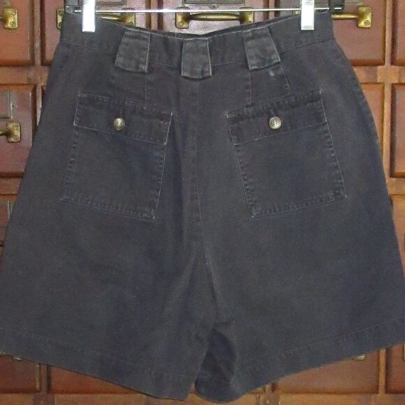 PETITE SOPHISTICATES Navy Cotton Shorts 8 - Picture 2 of 3